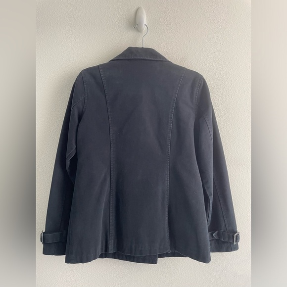 Clef de Sol classic black canvas chore jacket pea coat rare Japanese brand | M - Picture 7 of 12